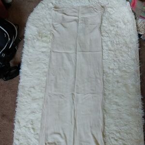 Women’s Wide-Leg Cream Palazzo Dress